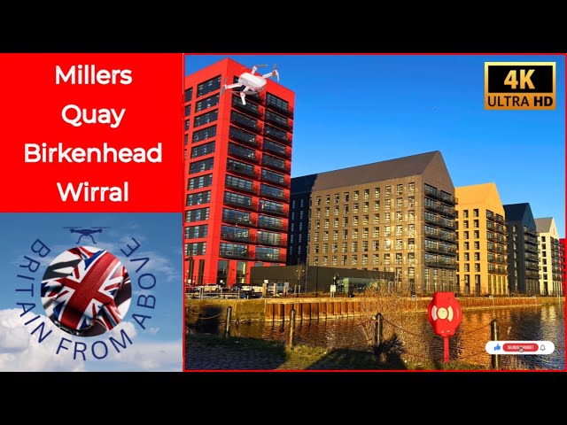 Millers Quay | Striking apartment blocks in Birkenhead | Wirral | #apartments #djimini4pro #wirral