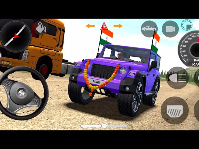 Dollar (Song) Modified Mahindra Black Thar👿 || Indian Cars Simulator 3D || Android Gameplay part.28