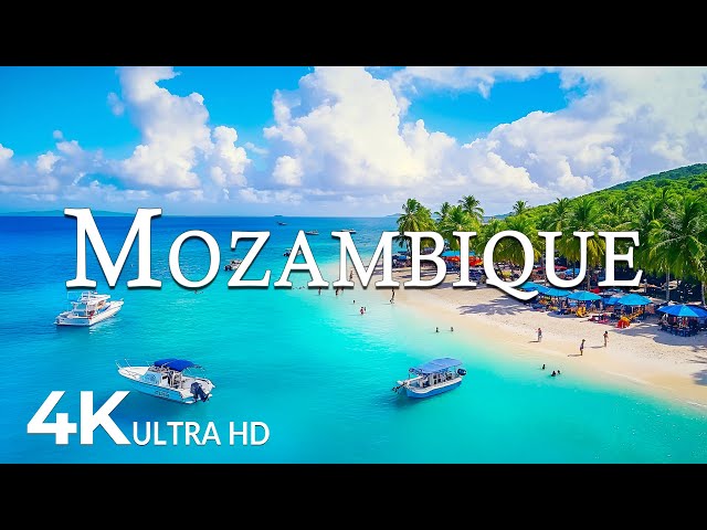 FLYING OVER MOZAMBIQUE (4K UHD) - Wonders of Mozambique | The Most Amazing Places in Mozambique