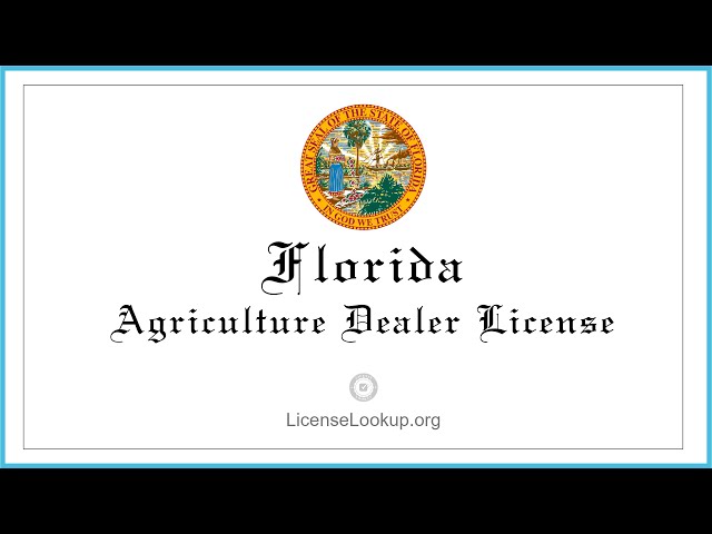 Florida Agriculture License - What You need to get started #license #Florida