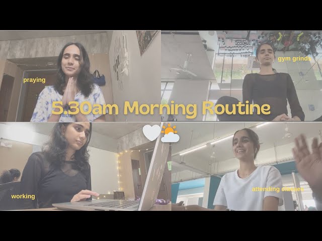 5.30 AM MORNING ROUTINE | setting my tone right for the day