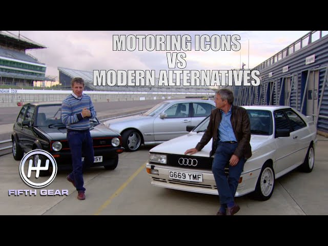 Motoring Icons: Golf GTI, Audi Quattro & Merc E55 VS their modern alternatives | Fifth Gear