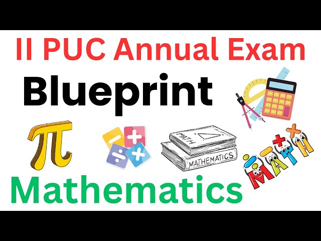 Second puc annual Exam Blueprint | Mathematics