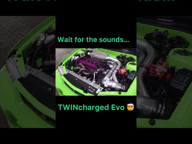 TWINcharged Evo!  #supercharged #turbo #shorts