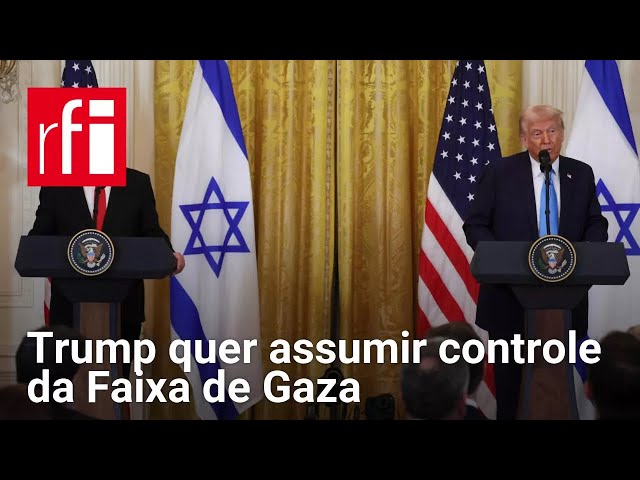 Trump quer assumir controle da Faixa de Gaza e enviar palestinos para outros países • RFI Brasil