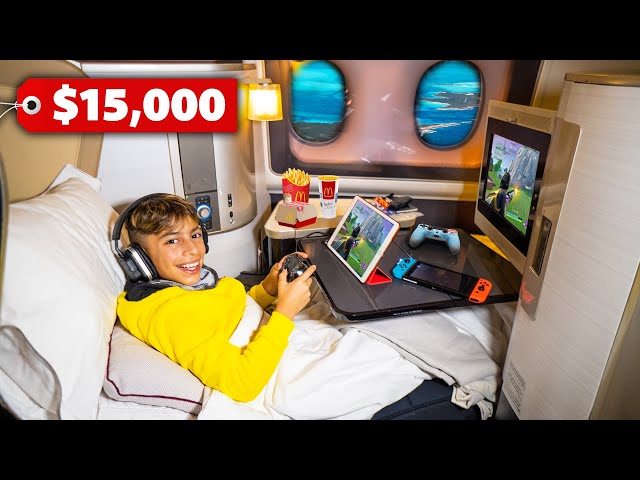 Traveling FIRST CLASS To DUBAI! ($15,000 Seat) | The Royalty Family