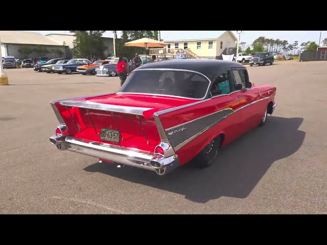 Bad and Blown 1957 Chevy at OBX Rod and Custom Festival Dreamgoatinc Hot Rod and Classic Muscle Cars