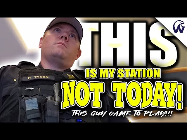 ID Refusal | Cop Gets Owned In The Station