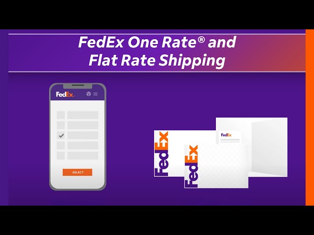 What is FedEx One Rate and how does flat rate shipping work?