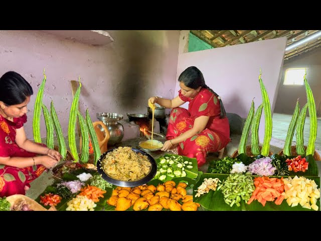 Ridge Gourd Bonda with Pulao|Vegetable Pulao Recipe|Ridge Gourd Bonda Recipe|Family Traditional Life