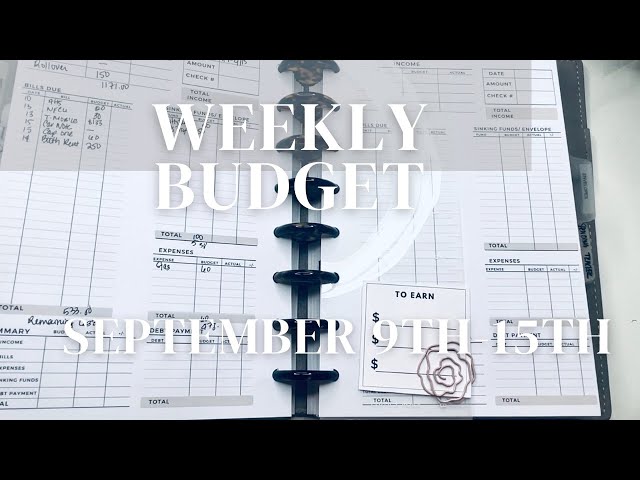 WEEKLY BUDGET | LOW INCOME | ENTREPRENEUR BUDGET | SELF EMPLOYED BUDGET