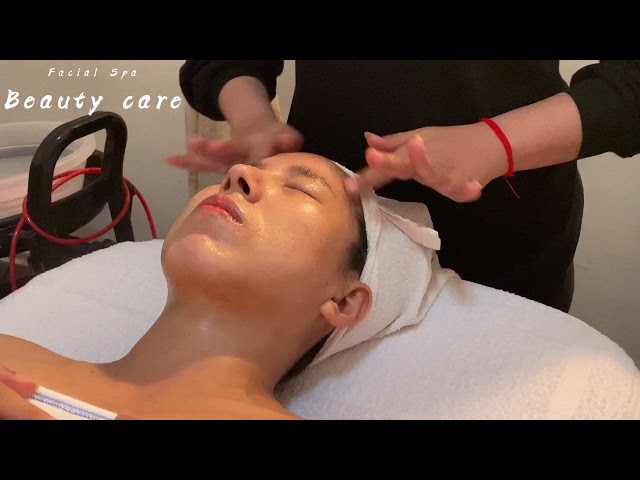 Woman facial skin treatment | Relaxing face spa | Beauty care