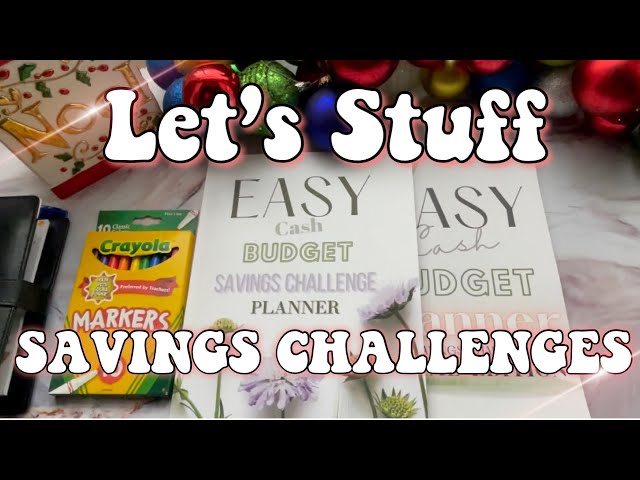 MONEY SAVINGS CHALLENGE 2021!  LET'S STUFF SAVING CHALLENGES! EASY SAVINGS CHALLENGES FOR BEGINNERS