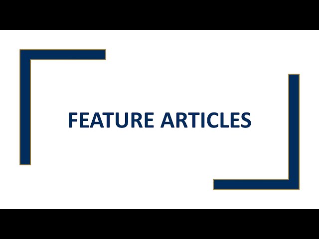 Feature Articles