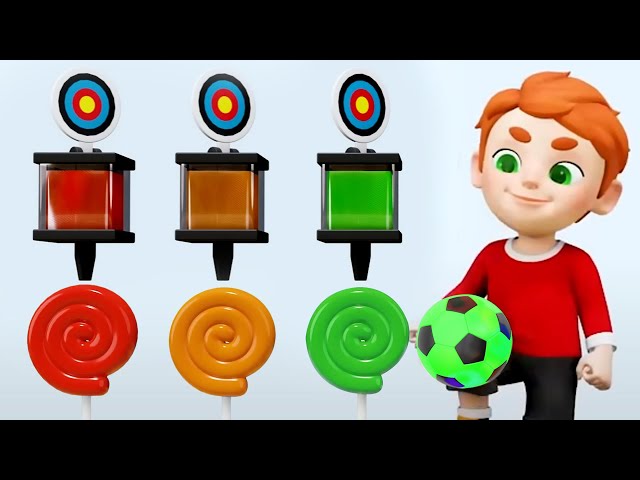 Learn Colors With Soccer Candy And More Learning Videos for Kids - Live