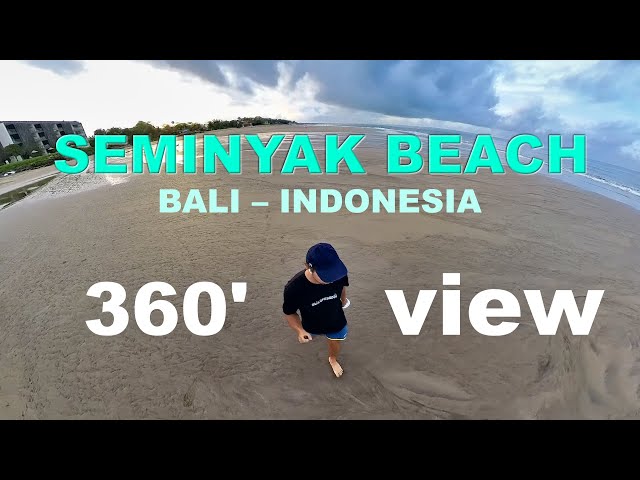 Seminyak beach – Bali walking tour 360 4K