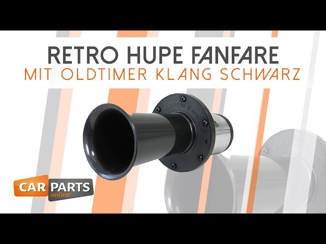 ✖️Retro Hupe Fanfare✖️mit Oldtimer Klang✖️Schwarz✖️Artikel Nr.: 22295✖️