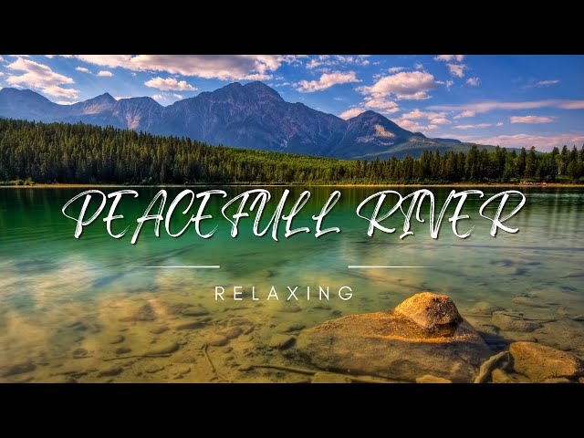 Relaxing River sound for sleeping | Forest River asmr | River flowing| Flourishing Green Scenery.