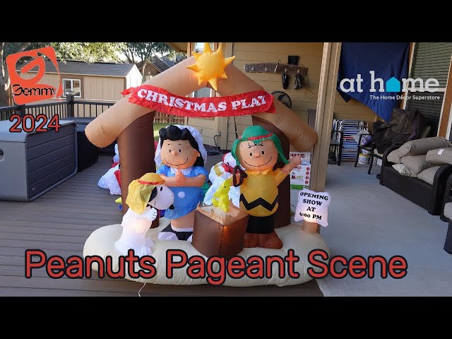 Gemmy 2024 Peanuts Pageant Scene