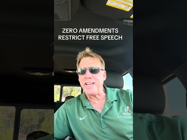 ZERO AMENDMENTS RESTRICT FREE SPEECH