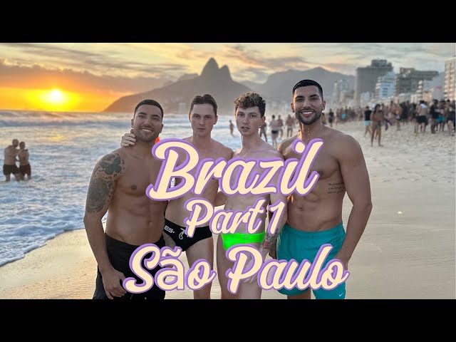 Twins had a lot of fun in São Paulo, Brazil. #gay #lgbt #twins #travel