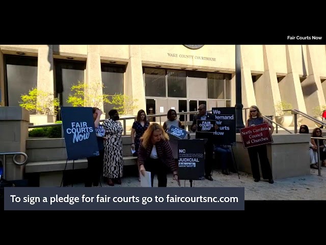 Fair Courts NC Presser - Raleigh