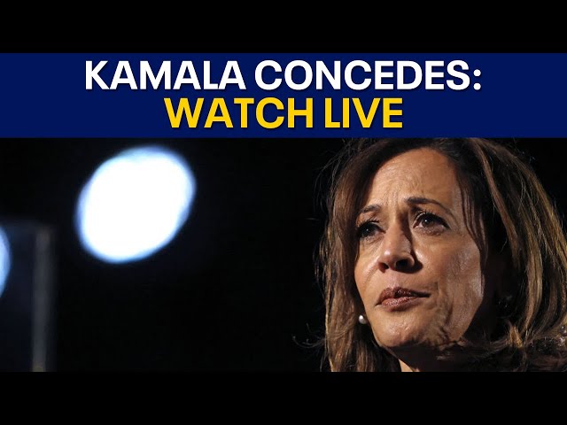 WATCH LIVE: Kamala Harris to concede in race for president