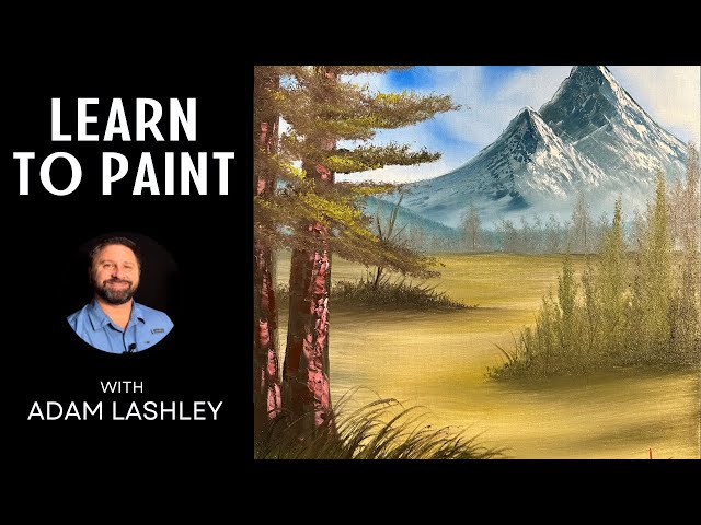 Towering Pines | Wet on Wet Oil Painting | Paint with Adam