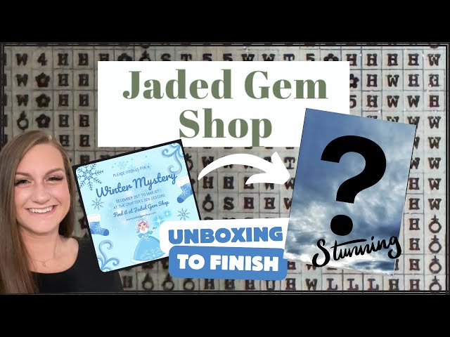 Unboxing to Finished Diamond Painting! Jaded Gem Shop & Crafter’s Den Winter Mystery by ToshiaSan❄️