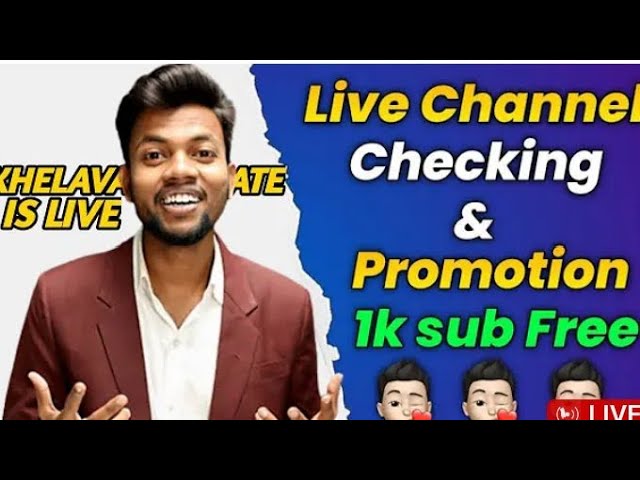 live channel checking|free grow channal promotion