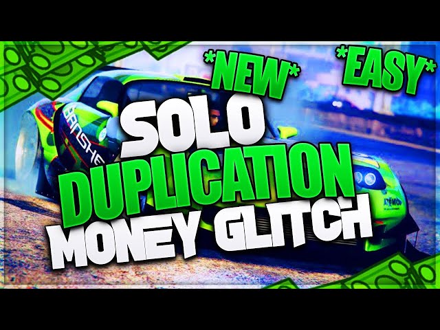 **SOLO**  CAR DUPLICATION GLITCH   (FAST AND EASY)