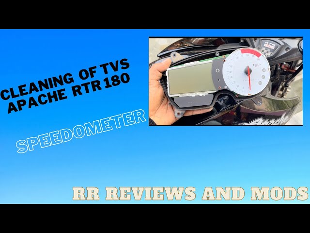 CLEANING OF TVS APACHE RTR 180 SPEEDOMETER