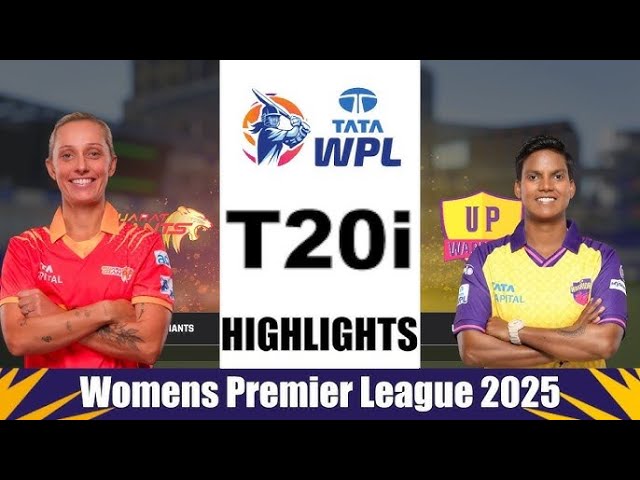 GGW vs UPW 3rd Match WPL 2025 Highlights | Women IPL Highlights 2025 | Cricket WPL 2025 highlights