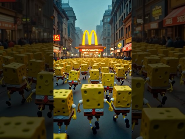 🤯100 SpongeBobs at McDonald’s