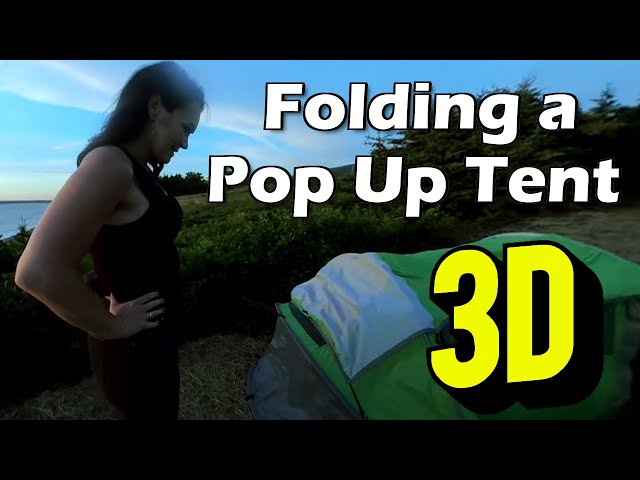 Folding a Pop Up Tent, VR Video 180, 3D