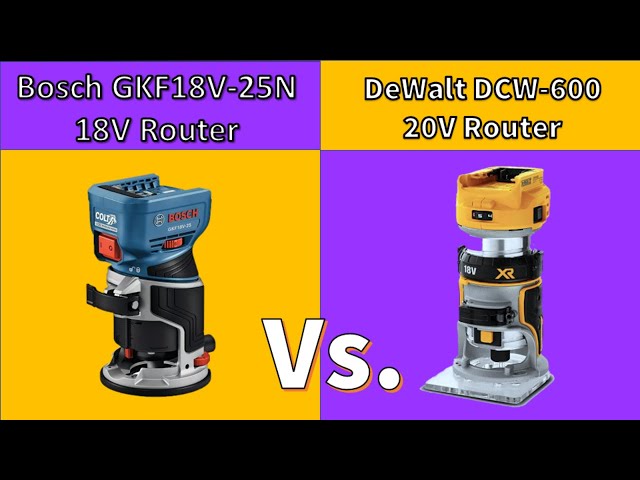 Cordless Compact Router Review - DeWalt vs. Bosch