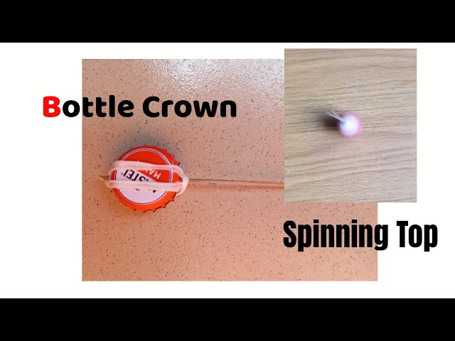 How to make a Beyblade | Spinning Top with Bottle Crown