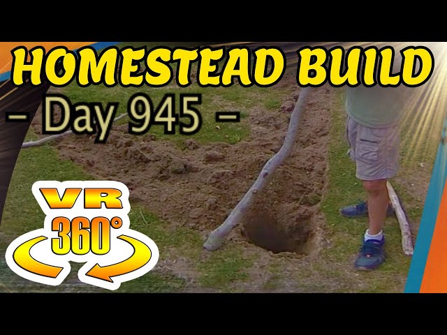 Homestead Building - Using Natural Trees for Garden Posts, Pole Beans, New Garden