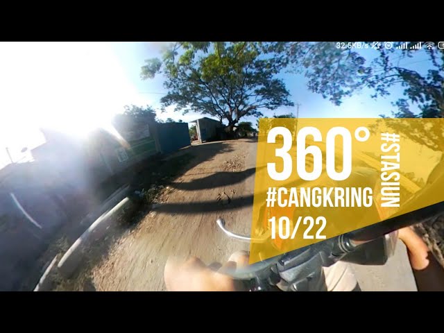 [360] MotoVlog to Cangkring Railway station by 360 degree video