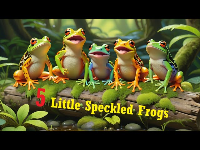 5 Little Speckled Frogs | Fun Nursery Rhyme for Kids | Sing-Along Song | KidsLearn Nursery Rhymes