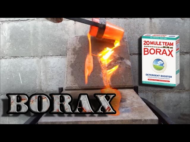 Molten Borax Lava And Glass Melting In Propane Furnace Experiment