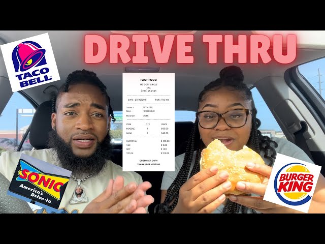 Letting FAST FOOD DRIVE THRU SIGNS DECIDE WHAT WE EAT FOR 24 HOURS!!