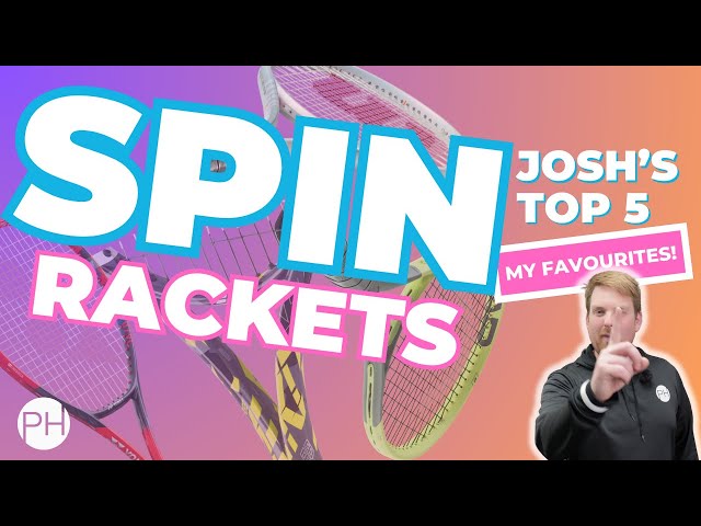 TOP 5 SPIN RACKETS | Tennis Racket Review | Tennis Coach | PH Tennis