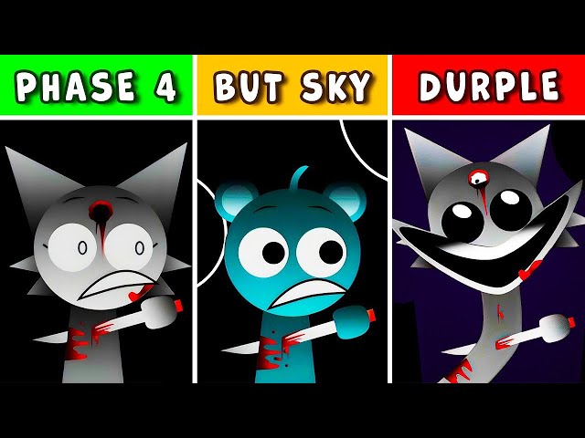 360 VR | Incredibox Sprunki: Phase 4 - Original vs SKY Version vs DURPLE Version