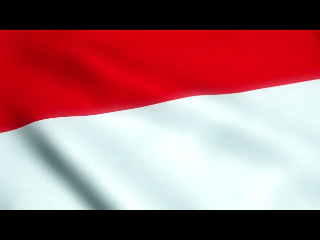 Flag of Indonesia Animated Background Loop Animation