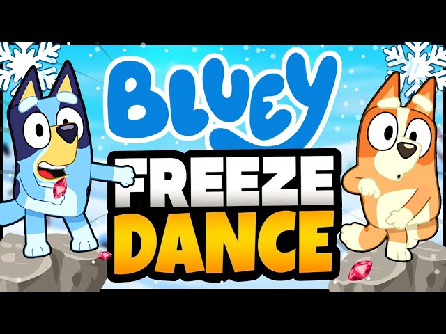 ❄️ Bluey - Winter Brain Breaks For Kids ❄️ | Freeze Dance | The Floor Is Lava | Danny GoNoodles !