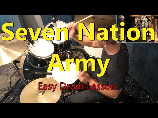 Seven Nation Army Easy Drum Lesson - The White Stripes