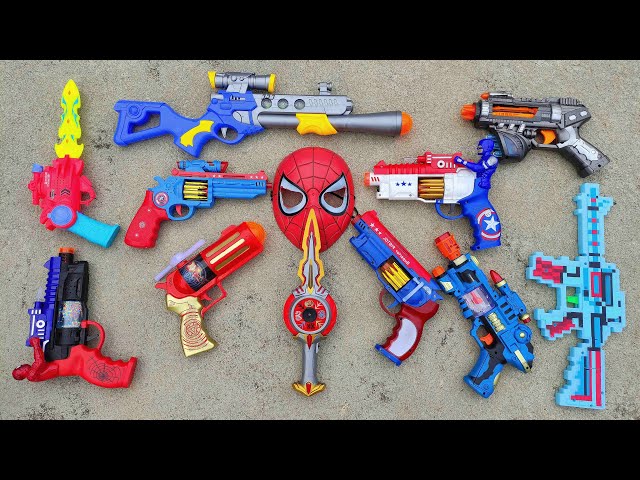 Collecting 7 Sniper Rifles AK47 GUN NERF GUN NERF SNIPER RIFLE M16 GUN NERF MEGA DUAL STRIKE MP5 GUN