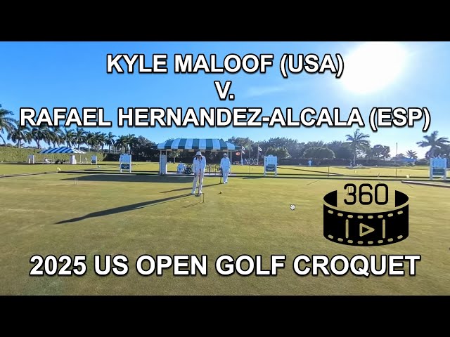 2025 US Open Golf Croquet - Kyle Maloof (USA) and Rafael Hernandez-Alcala (ESP) Day 1 Block B