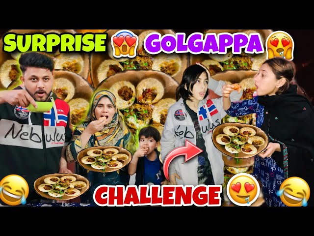 SPICY 🥵🔥🌶️ GOLGAPPA CHALLENGE WITH FAMILY 😍 | PANI PURI EATING CHALLENGE Ft.@Karachi_Ki_Ladki_Vlogs